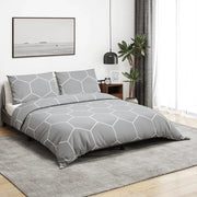Set Copripiumino Grigio 200x220 cm in Cotone 136457