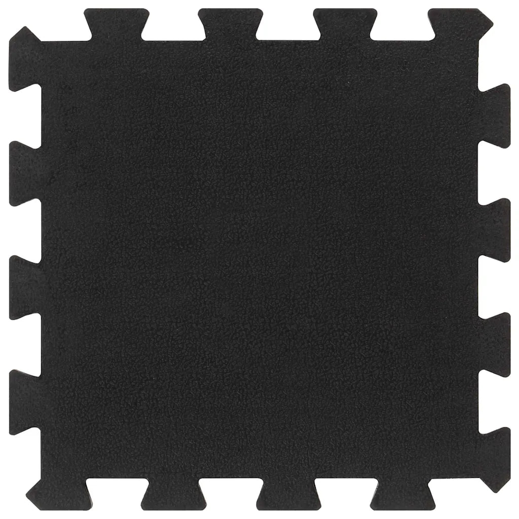 Piastrelle per Pavimenti in Gomma 16 pz Nere 16 mm 30x30 cm CFW9592270