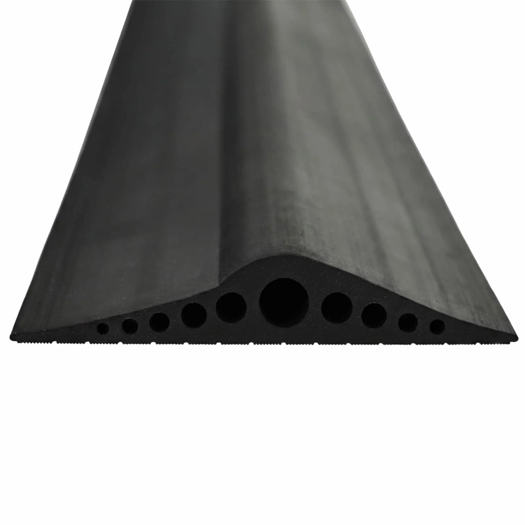 Guarnizione per pavimento del garage Nero 155 x 28 mm 5,5 m 42038241