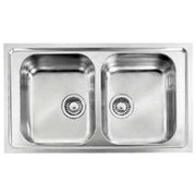 CM Filoslim 86 x 50 2V Lavello ad incasso Rettangolare Acciaio inossidabile