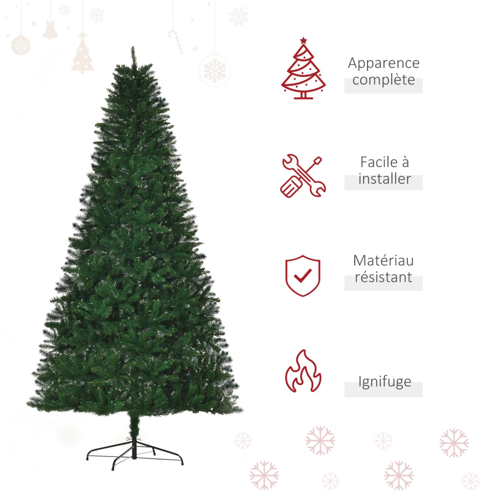 Albero di Natale Artificiale 240 cm ¨C zephmum ¨C Verde 1499 Rami Realismo Nordmann