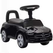 Macchina per Bambini Cavalcabile 65x28x39 cm Licenza Mercedes Benz Clacson e Spazio Portaoggetti Nero