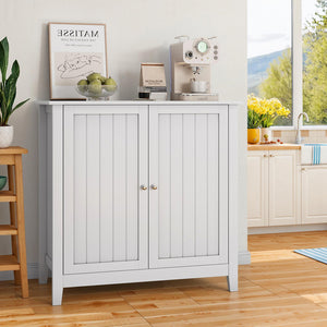 Armadio bagno - Xylo - doppie ante bianco con ripiani regolabili