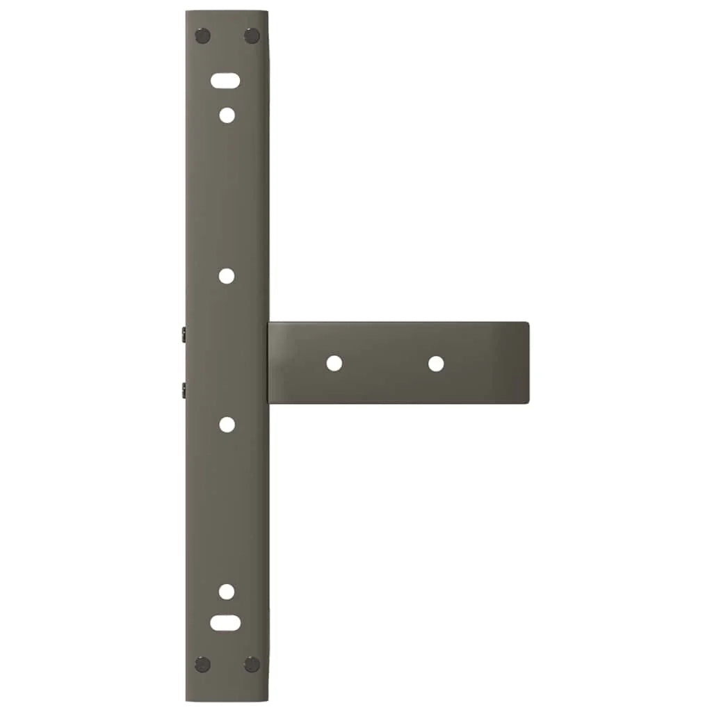 Set di 2 gambe per tavolino a forma di T 40 x 25 x 30 cm design moderno con piedini regolabili acciaio nero 02_0057277