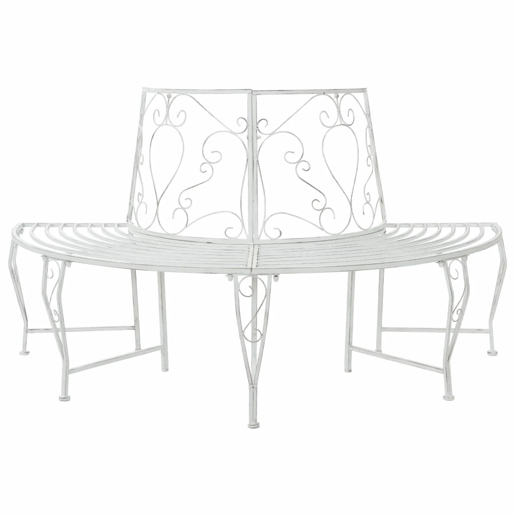 Panchina per Alberi 4-Numero di posti 160 x 80 x 89 cm Acciaio 42029536
