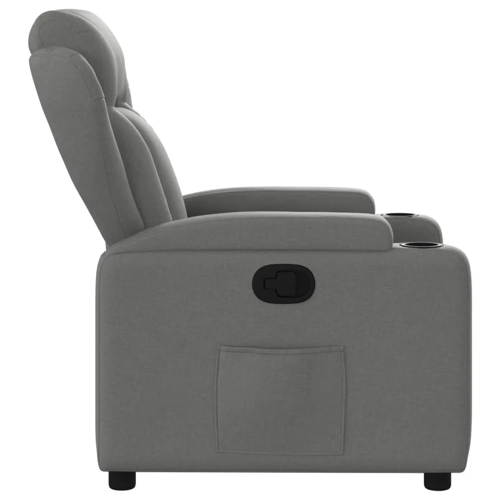 Divano Sedia-Poltrona reclinabile in tessuto grigio scuro 296387