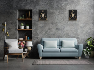 Lampada Da Parete Vetrata APP1095-1W Black