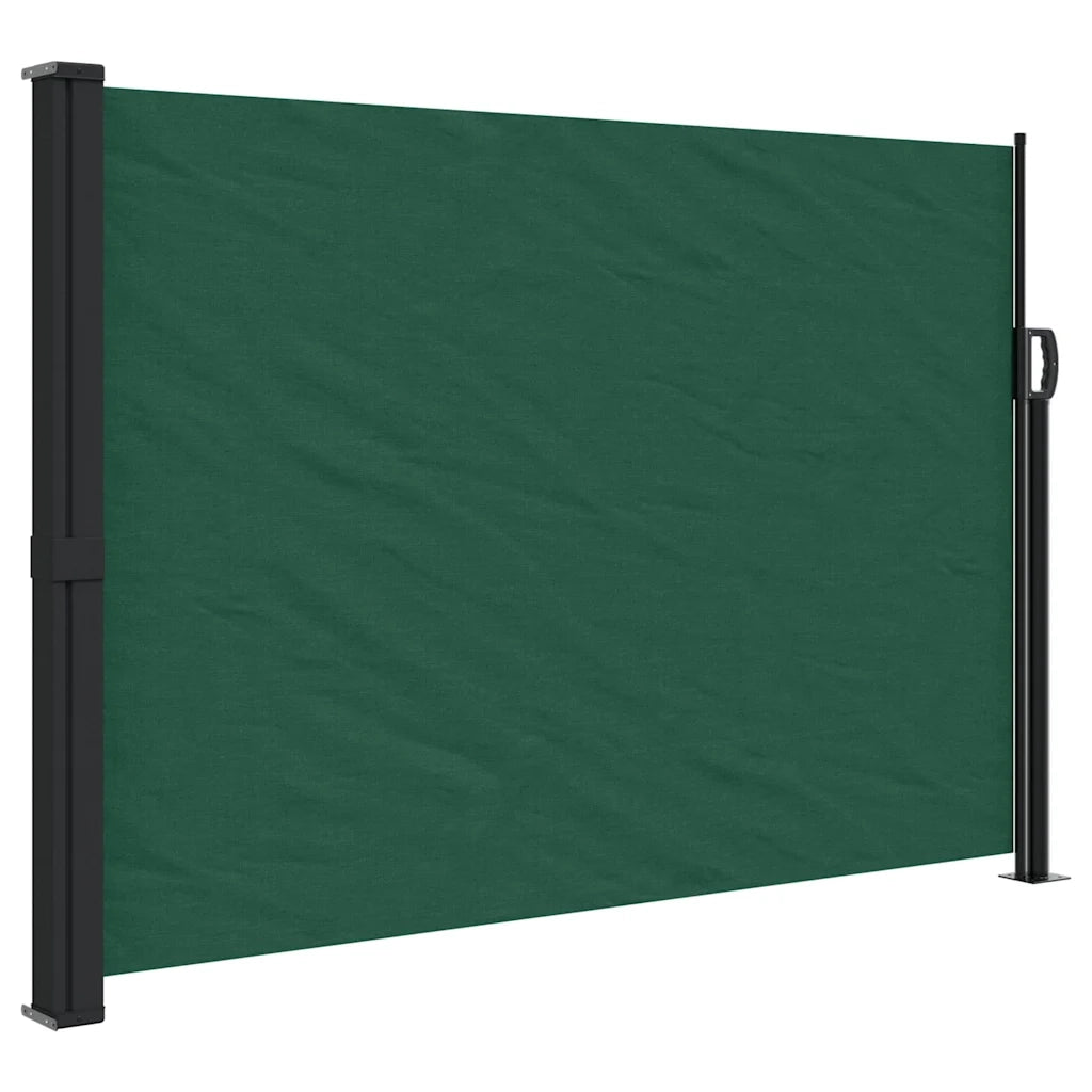 Tenda da Sole Laterale Retrattile-Tenda parasole per giardino Verde Scuro 140x600 cm