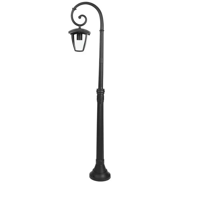 Lampada a palo 1xe27 1365mm ip44 nero