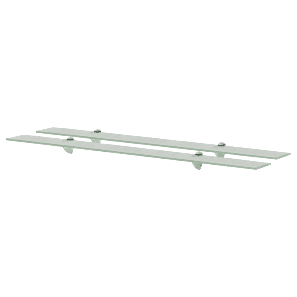 Mensole Galleggianti 2 pz in Vetro 100x20 cm 8 mm cod mxl 32897