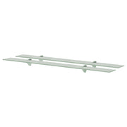 Mensole Galleggianti 2 pz in Vetro 100x20 cm 8 mm cod mxl 32897