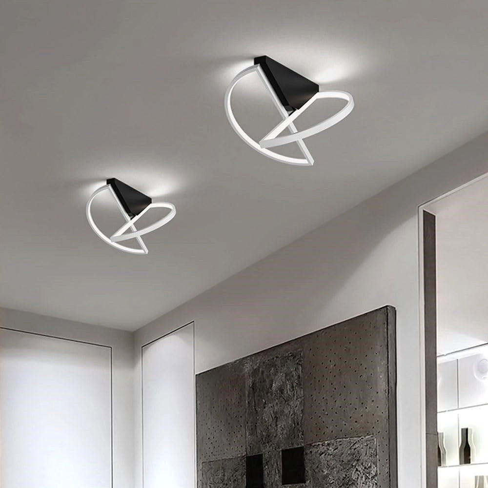 Trade Shop - Plafoniera Led 44w Bianco Lampadario Da Soffitto Design Moderno Luce Fredda 50414 -