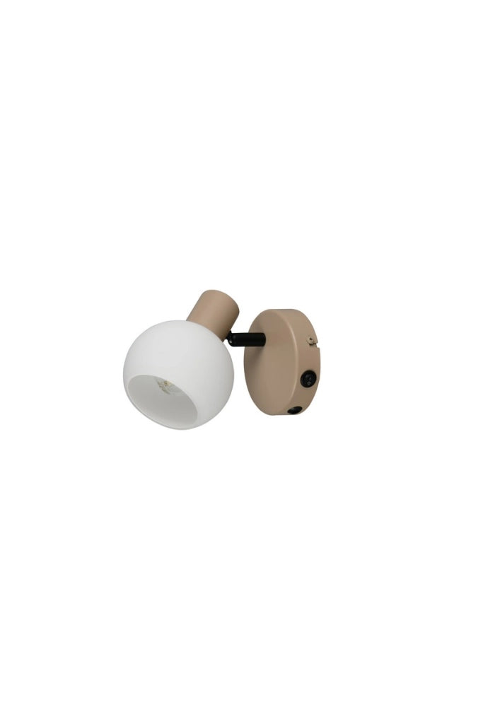 Faretto da parete-soffitto beige girevole 1xE14 BOBA RL
