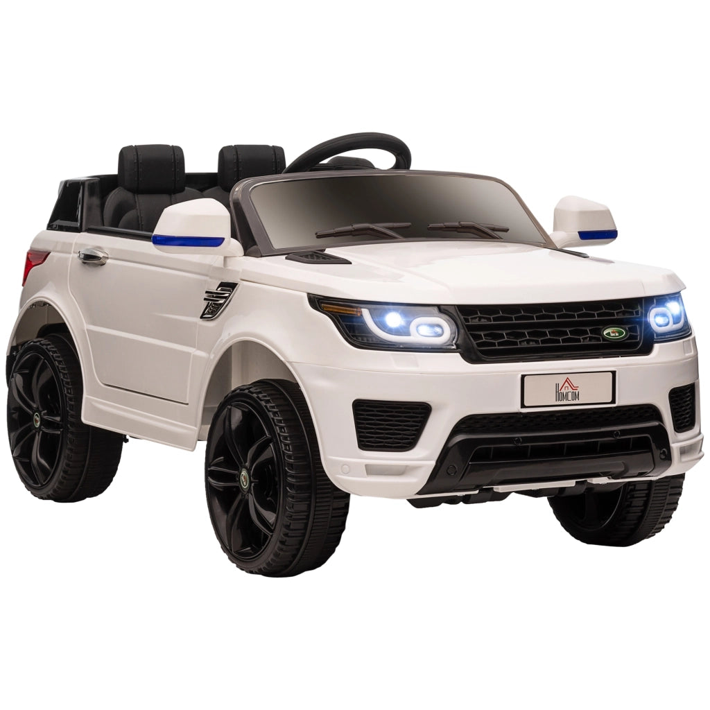Auto elettrica per bambini ¨C zephmum ¨C bianco, 12V, doppio motore
