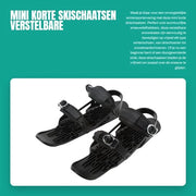 Sci da neve Mini Verstillevoli - Esterno - Scarpe da Neve - Impermeabile Nylon/Roestvrij Staal - Adatto per Taglia US 5-14/EU35-48 - Snowblades