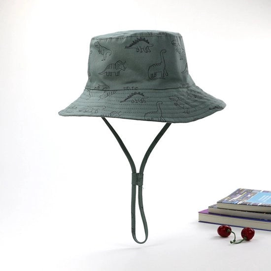 Cappello per bambini in cotone - 52 cm protezione solare per bambini - cappello per animali - unisex - cappello estivo per bambini - bambini primavera e estate - stampa cartoon - cappello adattabile con elastico