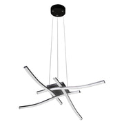 Applique a Sospensione LED Serie Tratti 35W 3150LM Col. Nero