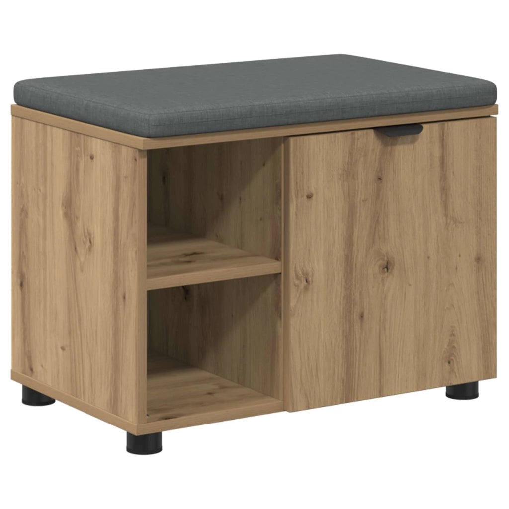Panca per scarpe con cuscino Rovere Artigianale 60 x 38 x 46 cm 906121