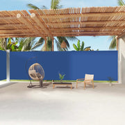 Tenda da Sole Laterale Retrattile-Tenda parasole per balcone per giardino Blu 220x1200 cm 482686