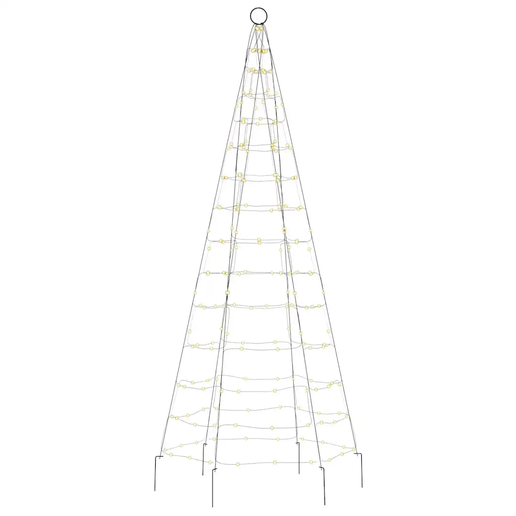 Albero di Natale a LED 200 LED Bianco Caldo 180 cm 358108