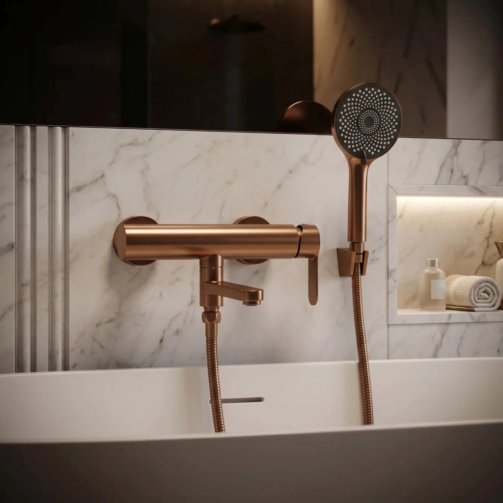 Miscelatore Per Vasca Rea Arcos Brushed Copper