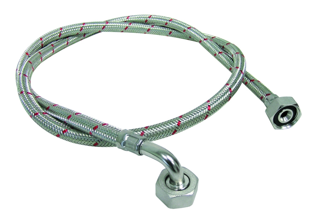 Parigi TUBO CARICO LAVATRICE LAVINOX CON CURVA Attacco 3/4 cm. 150