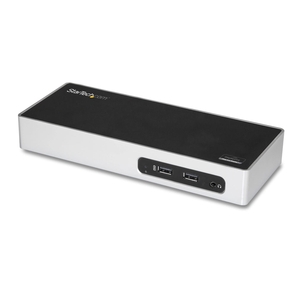 Startech.com docking station usb 3.0 - laptop dock per doppio monitor con hdmi e dvi/vga video - hub a 6 porte usb 3.1 gen 1 5gbps, gbe, audio - dock universale type-a - windows & mac - DK30ADD