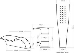 Rubinetto Da Vasca Rea Riven Brush Gold