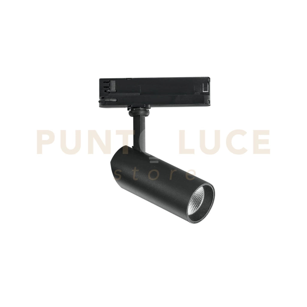 FARO BINARIO LED ACTION NERO IN ALLUMINIO 20W 1910LM 3000K 24X15X6,2 CM.