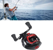 Molinella per pesca al lancio - Peso ridotto - Rapporto di ingranaggio 7.2:1 - Funzione di arresto della linea anti-sfregamento - Adatto per acque salate/acque dolci - Forza di frenata 8 kg