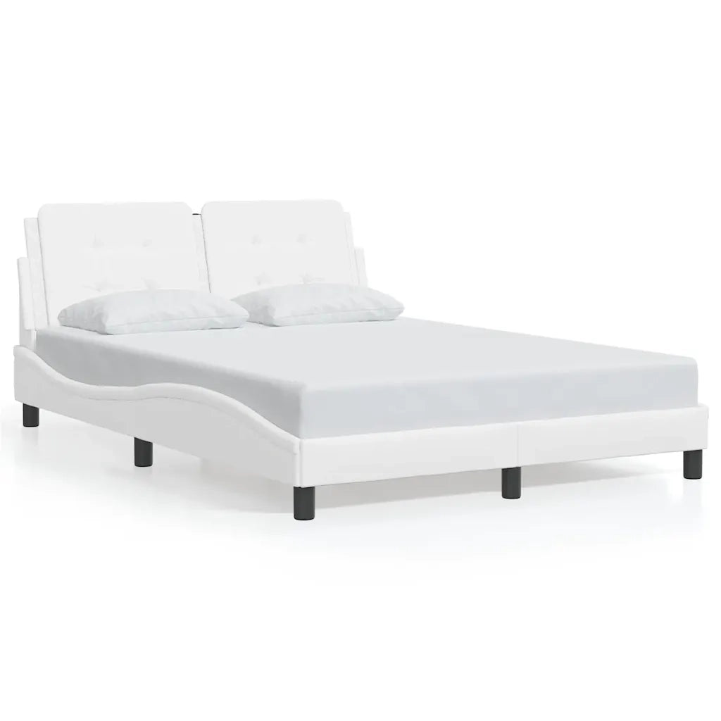 Giroletto senza Materasso Zadar Bianco 140x190 cm in Similpelle 3208178
