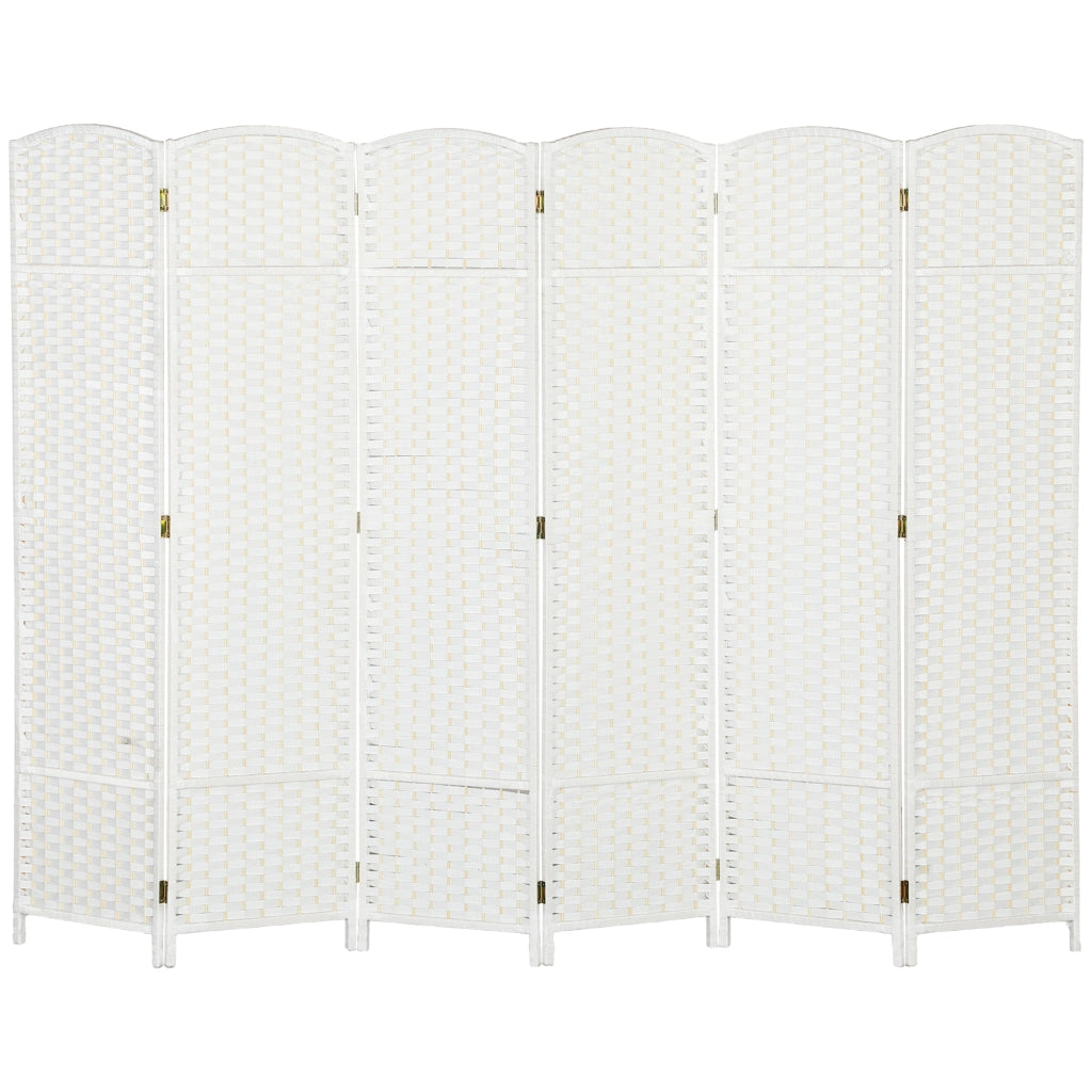 Paravento Filtro Luce 6 Pannelli ¨C Zephmum ¨C Bianco 180x160 cm