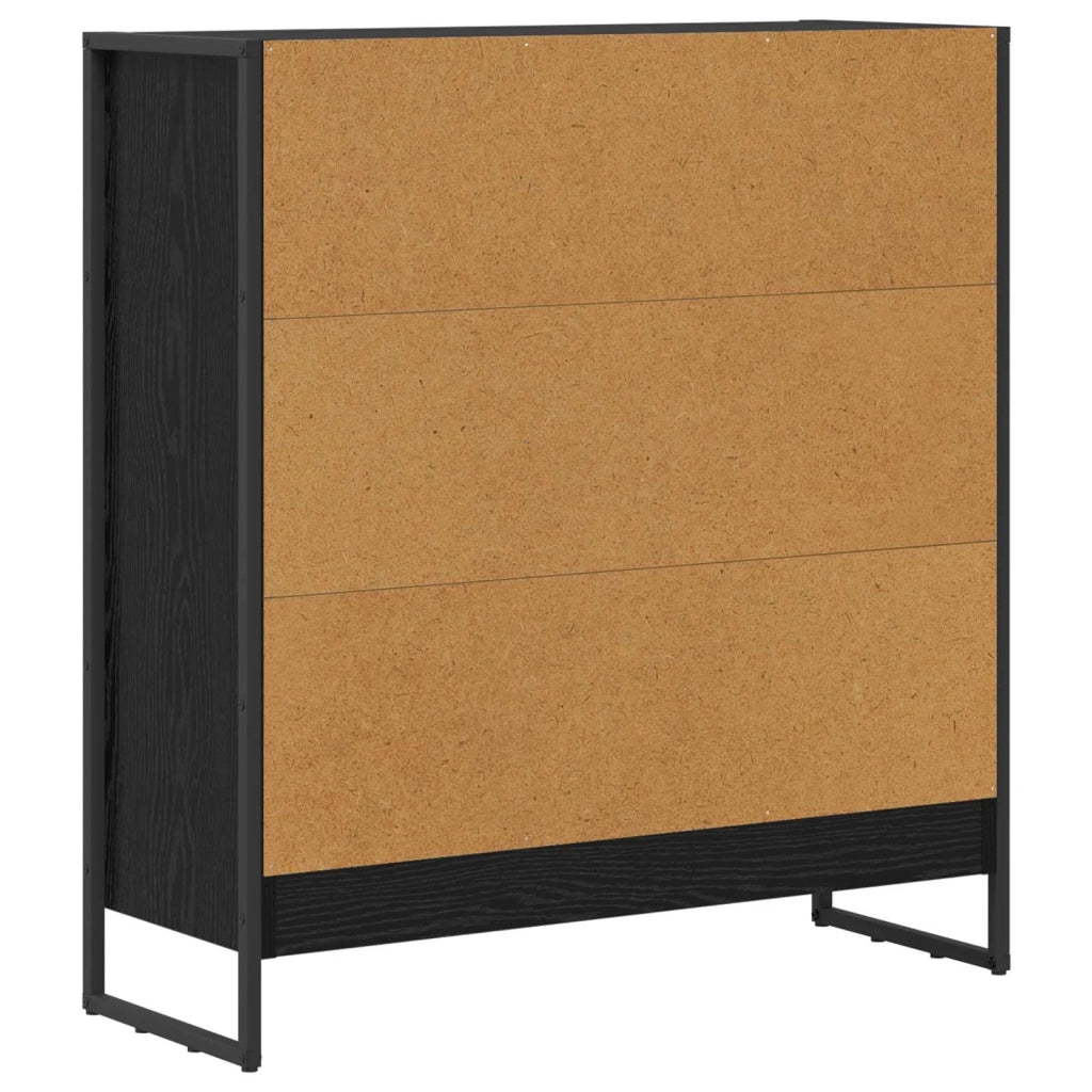 Armadio per Libri Rovere Nero 80 x 30 x 86,5 cm 886408