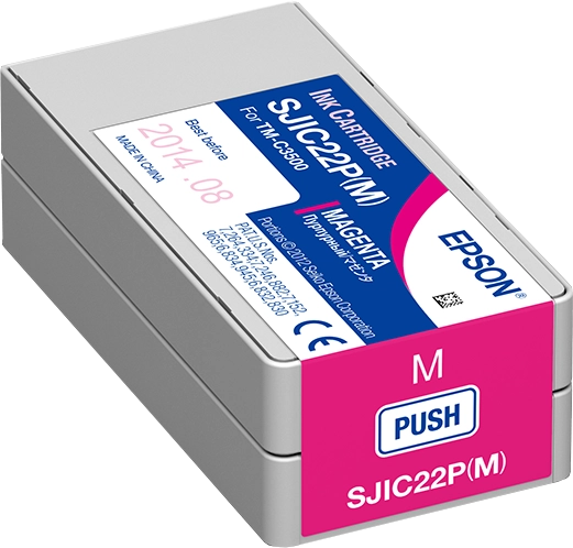Epson SJIC22P(M): Ink cartridge for ColorWorks C3500 (Magenta)
