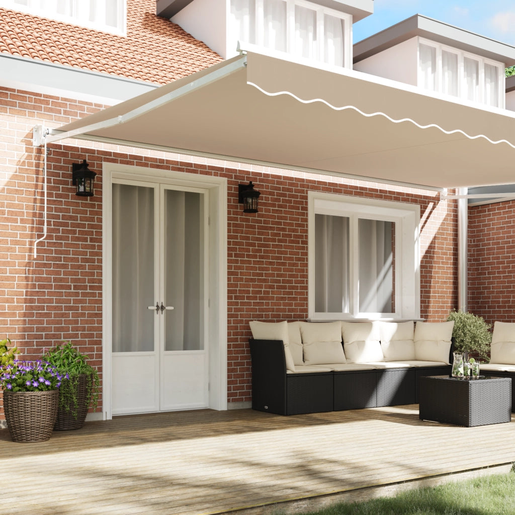 Tenda Retrattile Automatica Beige 500x300 cm