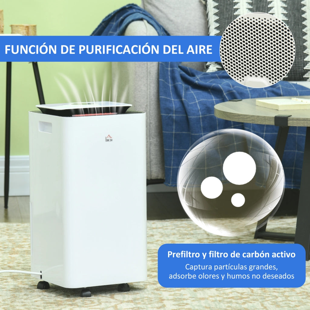 Deumidificatore Elettrico 12L ¨C zephmum ¨C Bianco 25x25x50,5cm