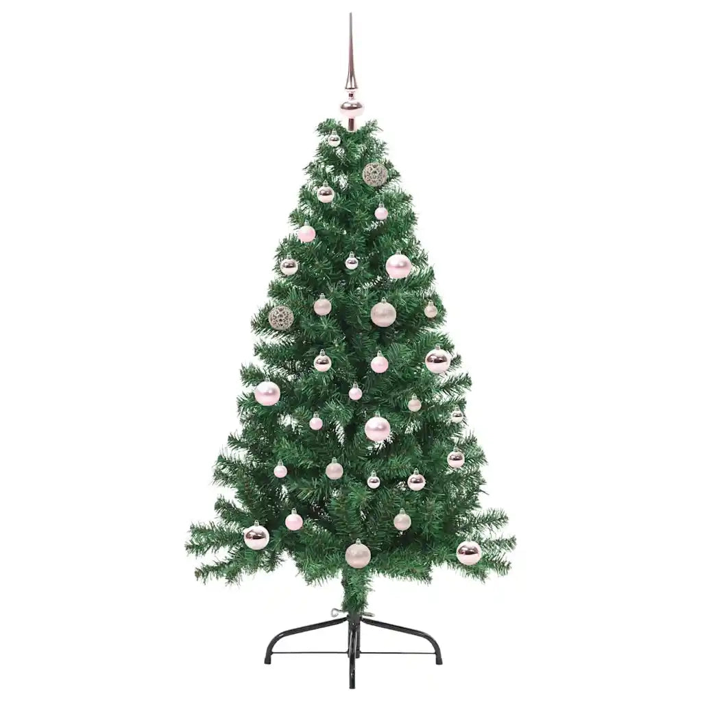 Albero di Natale Artificiale-Albero Natalizio con luci integrate Verde 150 cm 599285