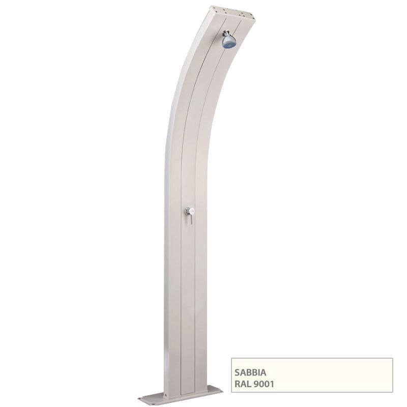 Doccia solare da giardino DADA CURVA 40 LITRI, in alluminio - Doccia Solare Da Giardino Dada Curva 40 Litri, In Alluminio  Colore Blu Colore: Sabbia