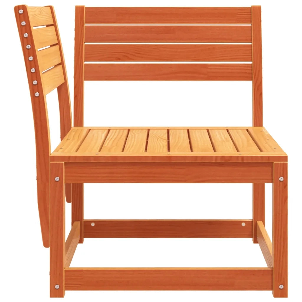 Divano Angolare Giardino Marrone Cera 73x73x78cm Massello Pino 844666