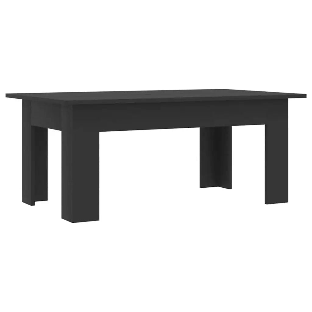 Tavolino da CaffÃ¨ Nero 100x60x42 cm in Truciolato cod mxl 12501