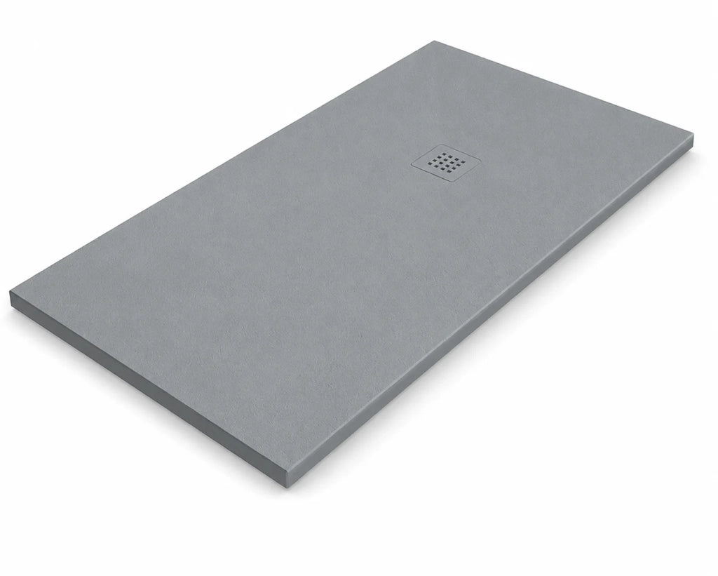 Piatto doccia ARDESIA 100x130 cm Cemento griglia Cemento