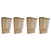 Casette per Pipistrelli 4 pz in Legno 22x12x34 cmcod mxl 119239