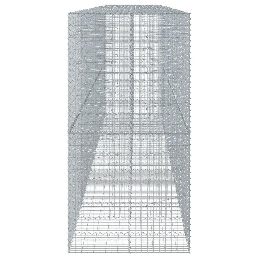 Cesto Gabbione con Copertura 750x100x200 cm in Ferro Zincato 3295238