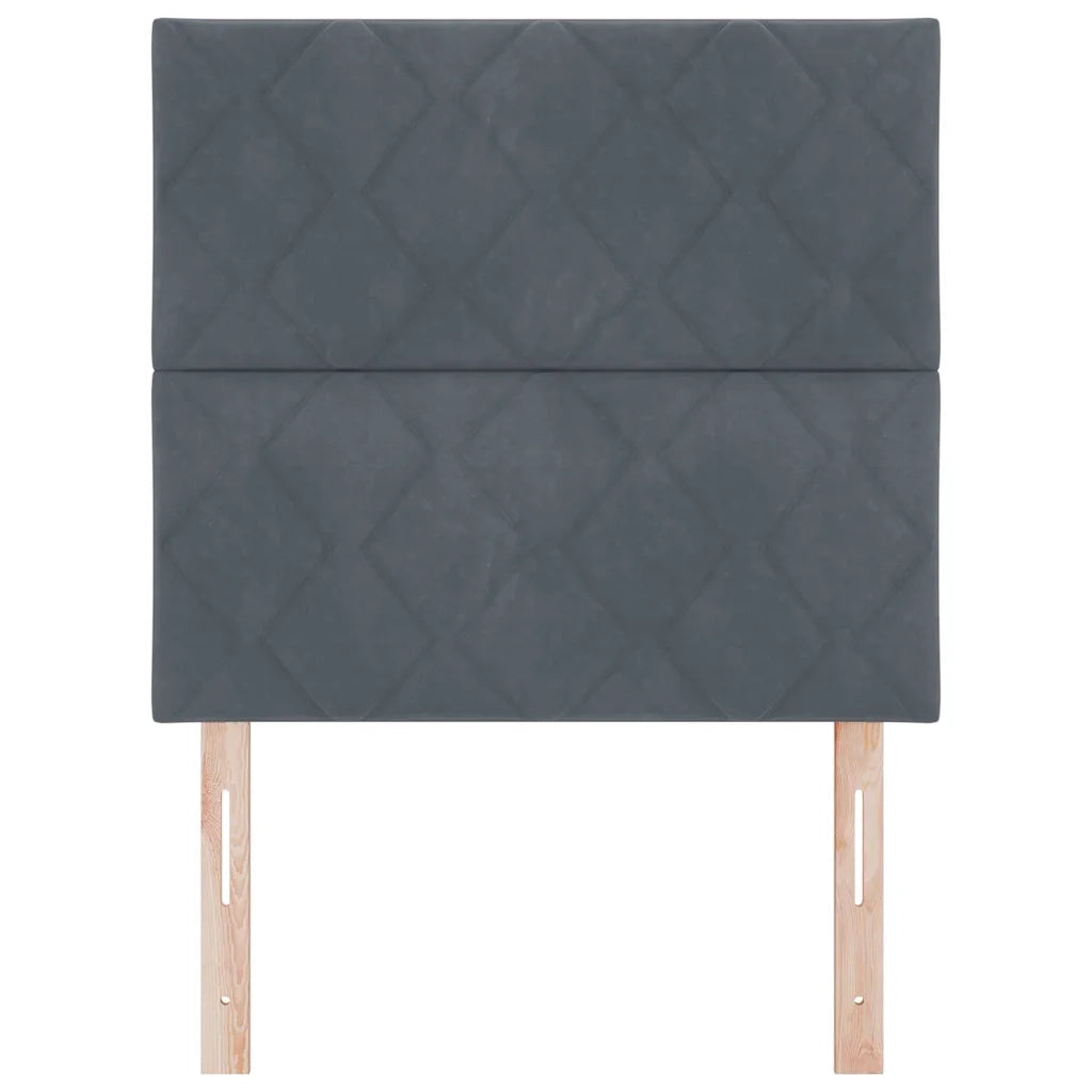 Testiera LED Grigio scuro 100 cm Velluto 3338509