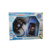 Trade Shop - Macchina Polizia 113 Telecomandata Rc 1:24 Luci Girevole Sensore Gioco Bambini -