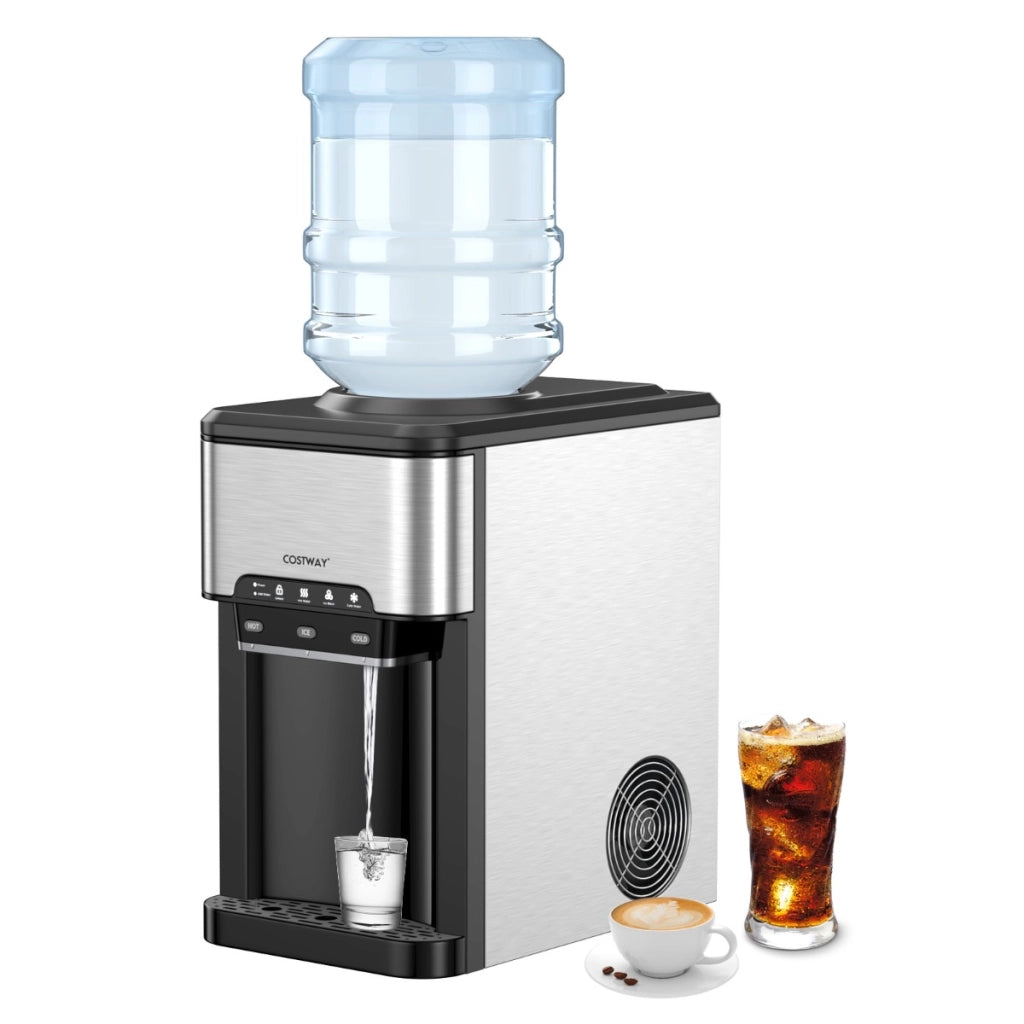 Erogatore acqua fredda 3 in 1 con macchina del ghiaccio, Erogatore con 3 impostazioni di temperatura-Piccoli elettrodomestici da cucina