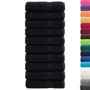 vidaXL Asciugamani Premium SOLUND 10 pz Neri 50x100 cm 600 g/m²