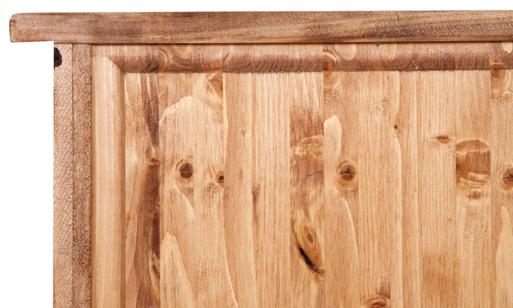 Biscottini Piccola libreria Country in legno massello di tiglio finitura naturale L68xPR25xH98 cm. Made in Italy