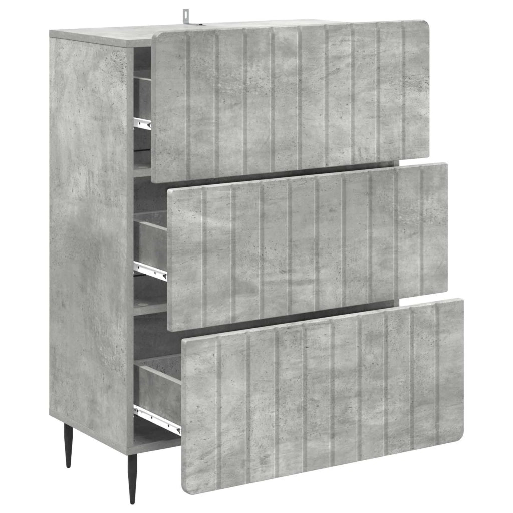 Mobile con Cassetti Grigio Cemento 66 x 34,5 x 92 cm