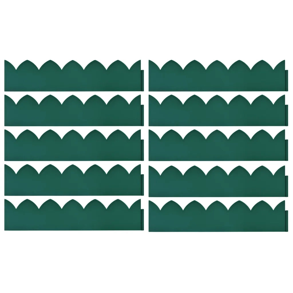 Bordature per Prato 10 pz Verdi 65x15 cm in PP 48234